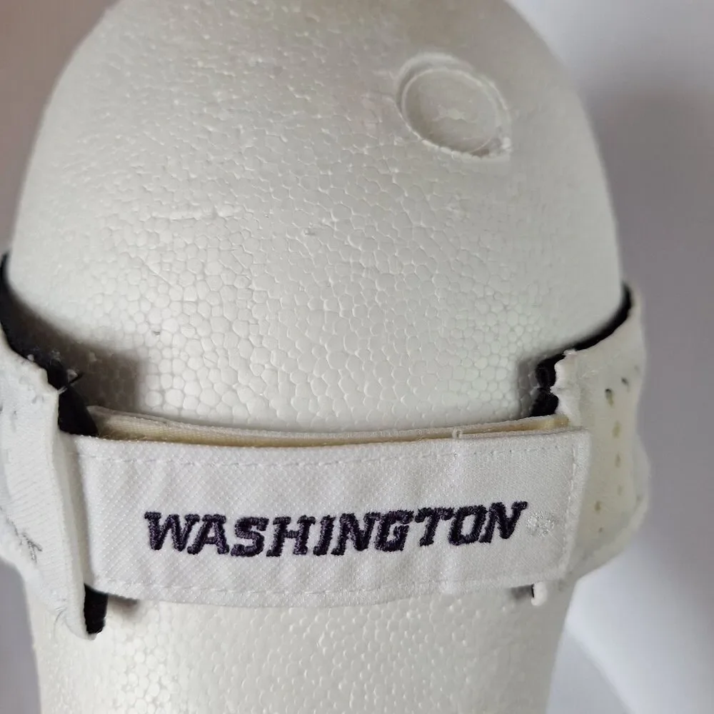 Nike Dri-Fit Washington Huskies Adjustable White Purple Visor Hat Football